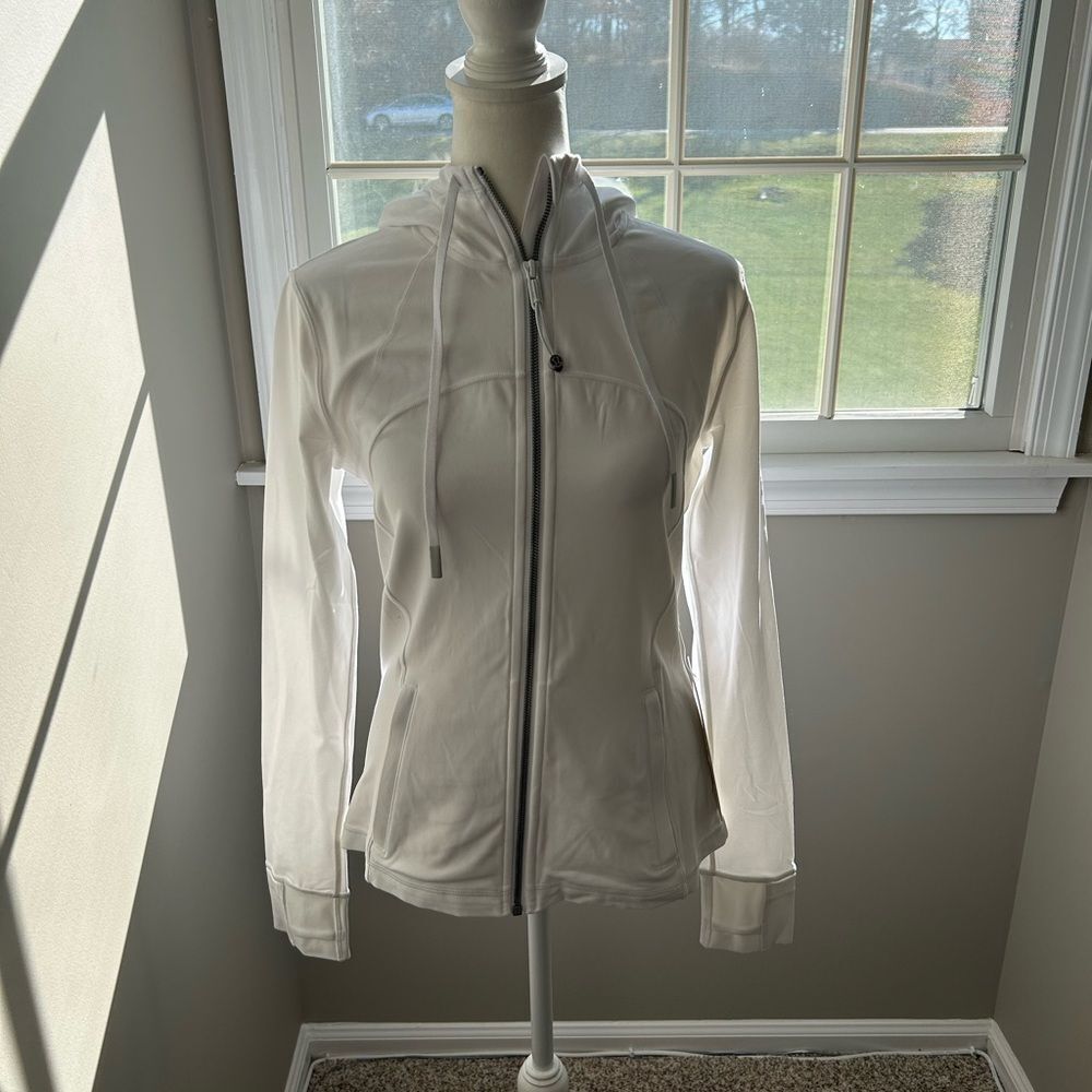 Lululemon Hooded Define Jacket *Nulu White SIZE 8